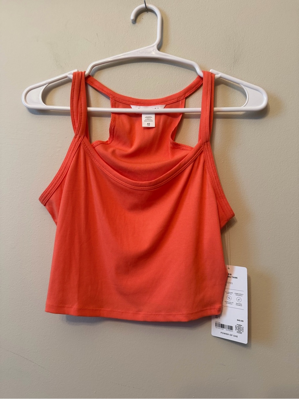NWT Athleta Signature Rib Wide Binding Tank Top Women’s XS